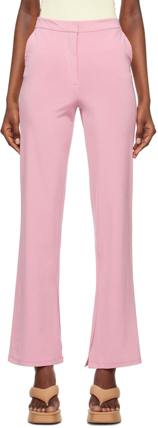 Pink Bootcut Trousers