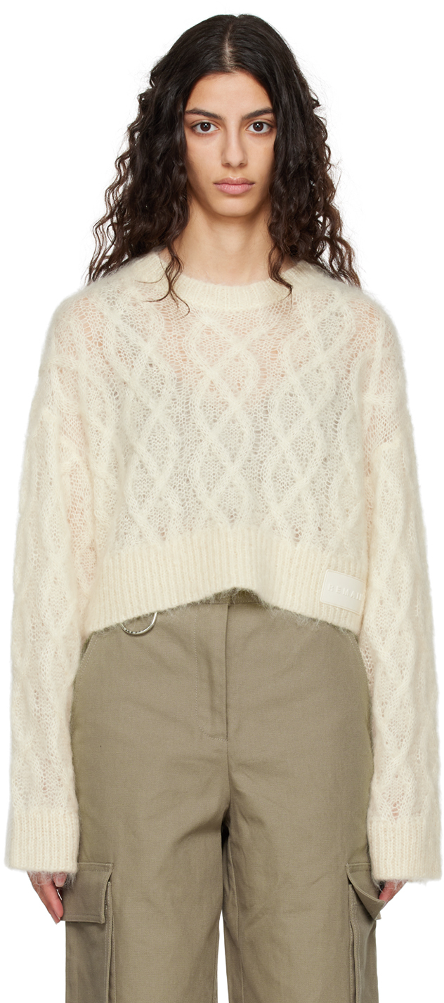 Off-White Cropped Sweater