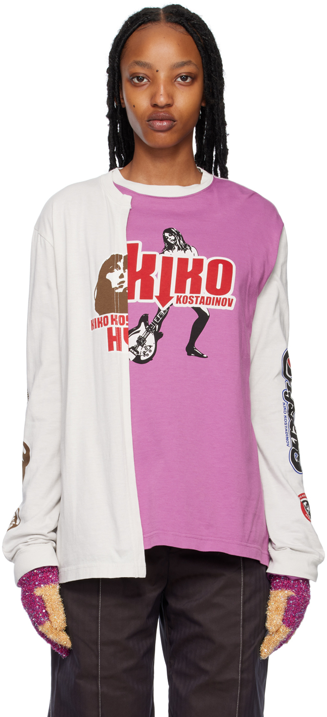 Off-White & Pink Hysteric Glamour Edition Long Sleeve T-Shirt