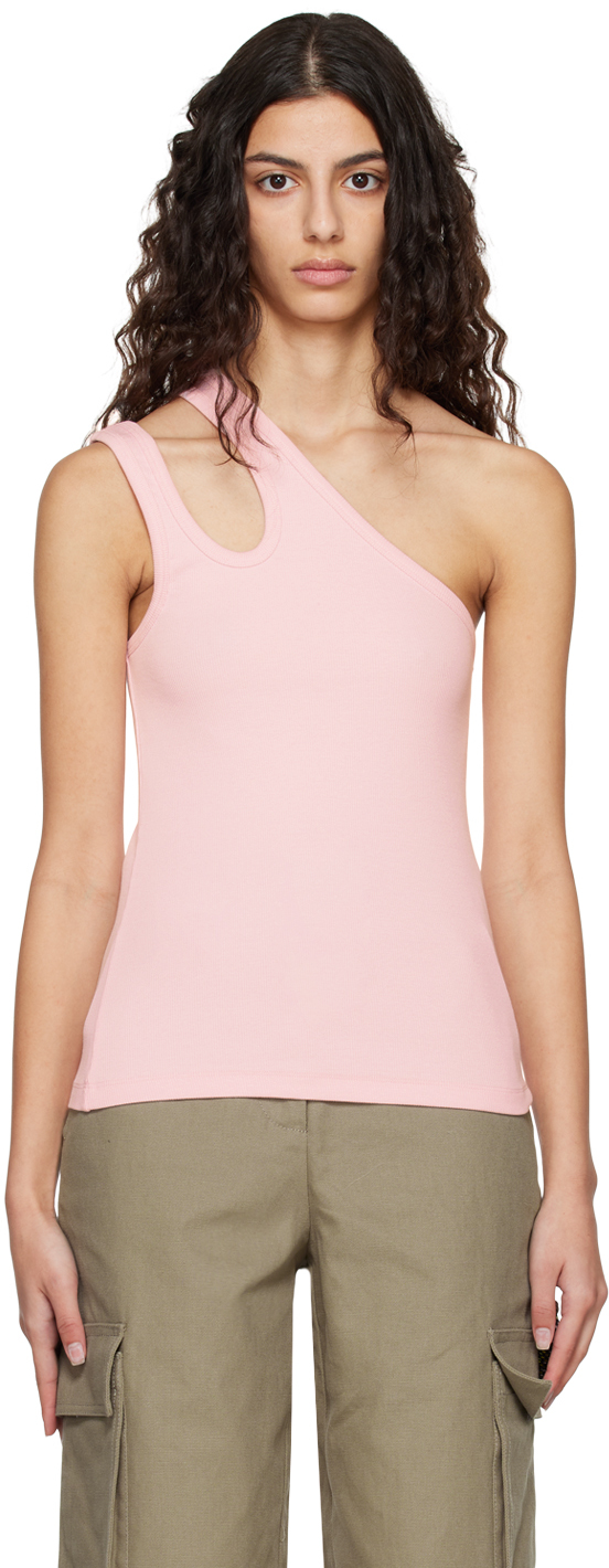 Remain Birger Christensen Ribbed Jersey In Pink