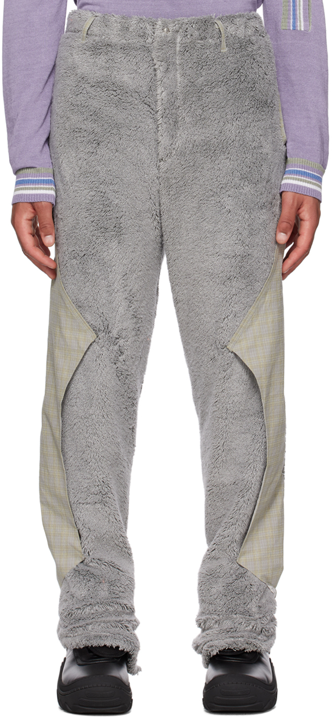 Gray Zlatyu Trousers by Kiko Kostadinov on Sale