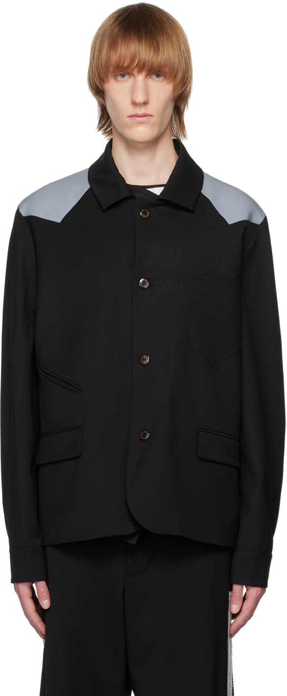 Kiko Kostadinov: Black Kreuk Blazer | SSENSE Canada