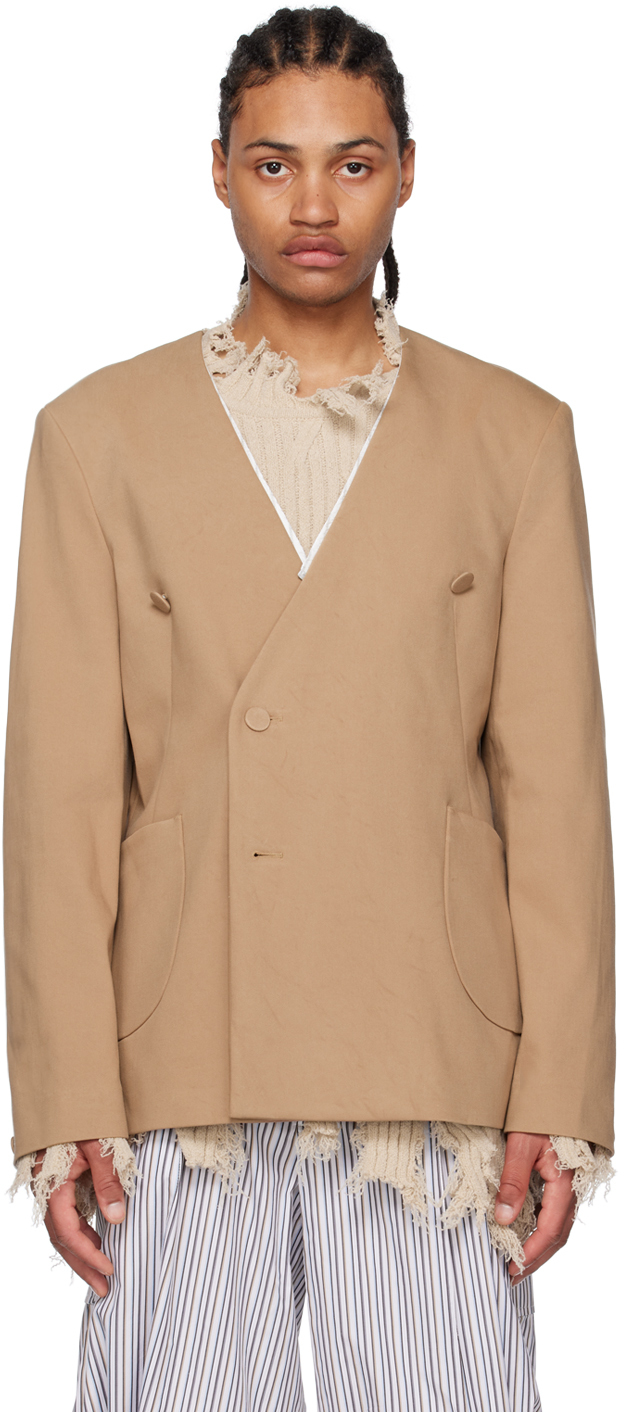 Tan Orma Reversible Blazer