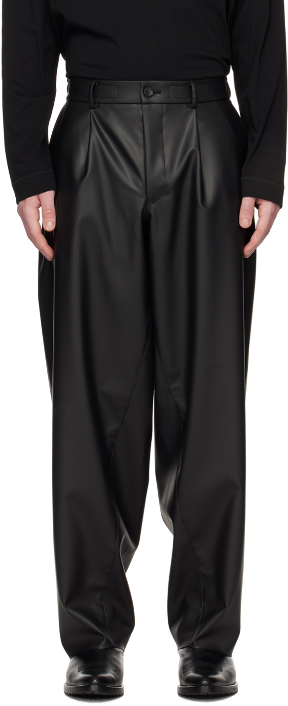 Black 1Tuck Easy Trousers