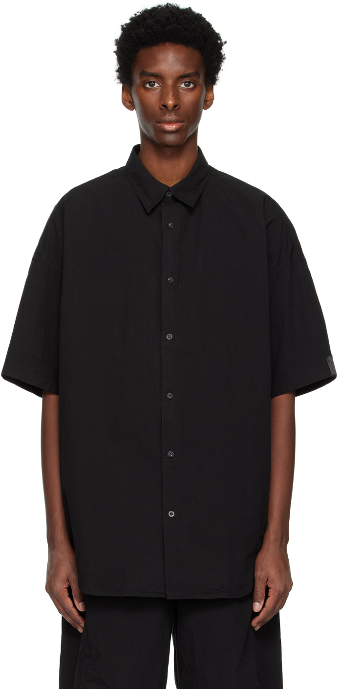 N.hoolywood Black Button-up Shirt