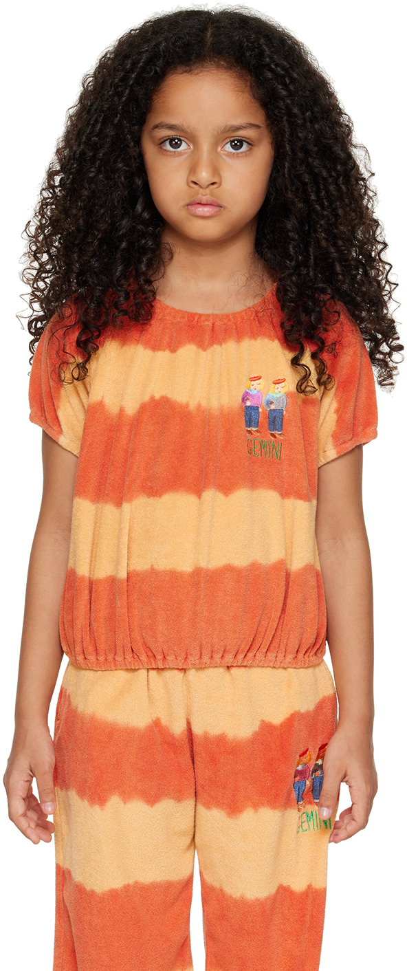 Jellymallow Ssense Exclusive Kids Orange 'gemini' Shirt In Light Pink