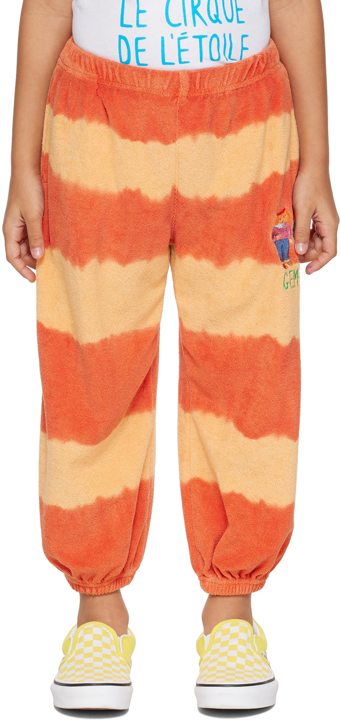 Jellymallow Ssense Exclusive Kids Orange 'gemini' Lounge Pants In Light Pink