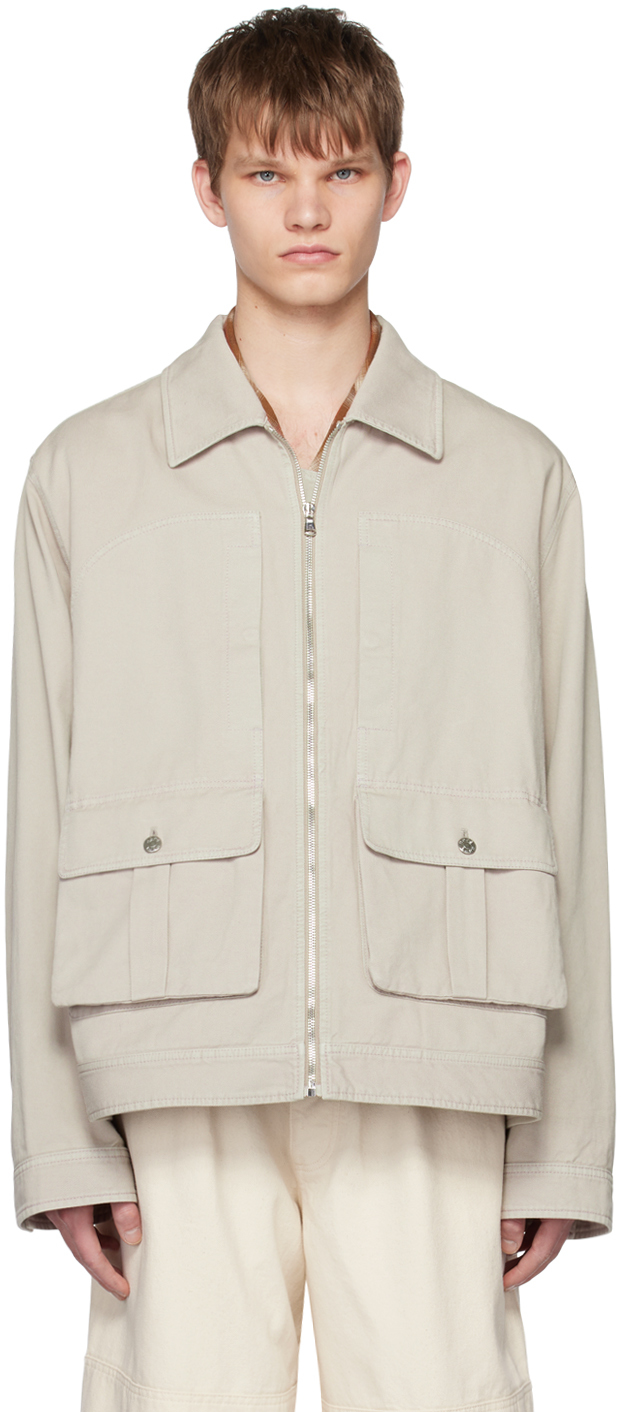 HOPE: Gray Boxy Jacket | SSENSE