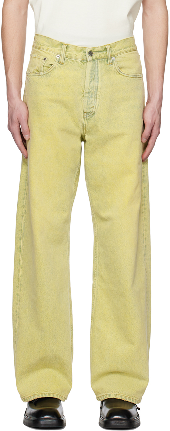 Hope Yellow Criss Jeans In Yellow Bio Tint
