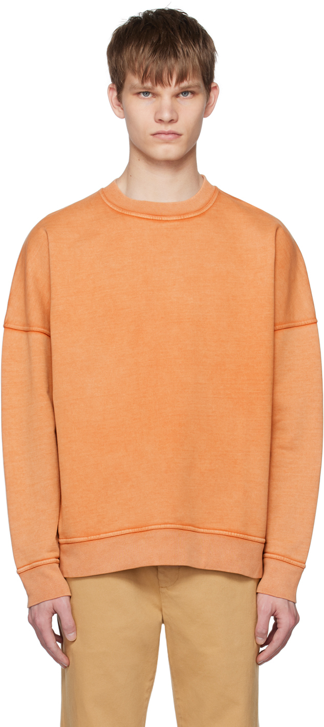 Hope Orange Sub Sweatshirt In Rusty Orange Vintage