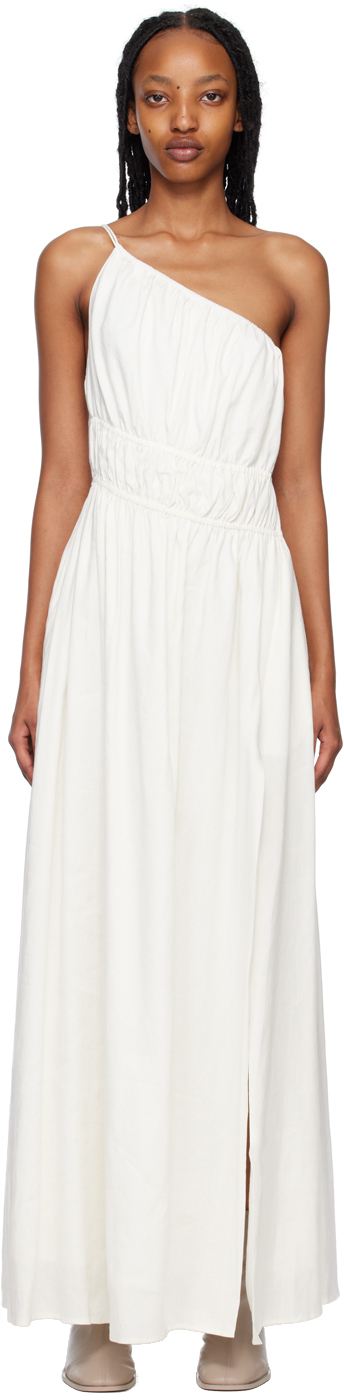 Camilla And Marc Off-white Sevilla Asymmetric Maxi Dress In Cream
