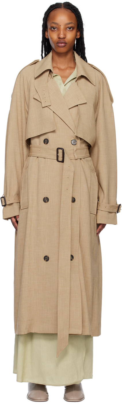 Camilla And Marc Tan Fernando Trench Coat In Flax
