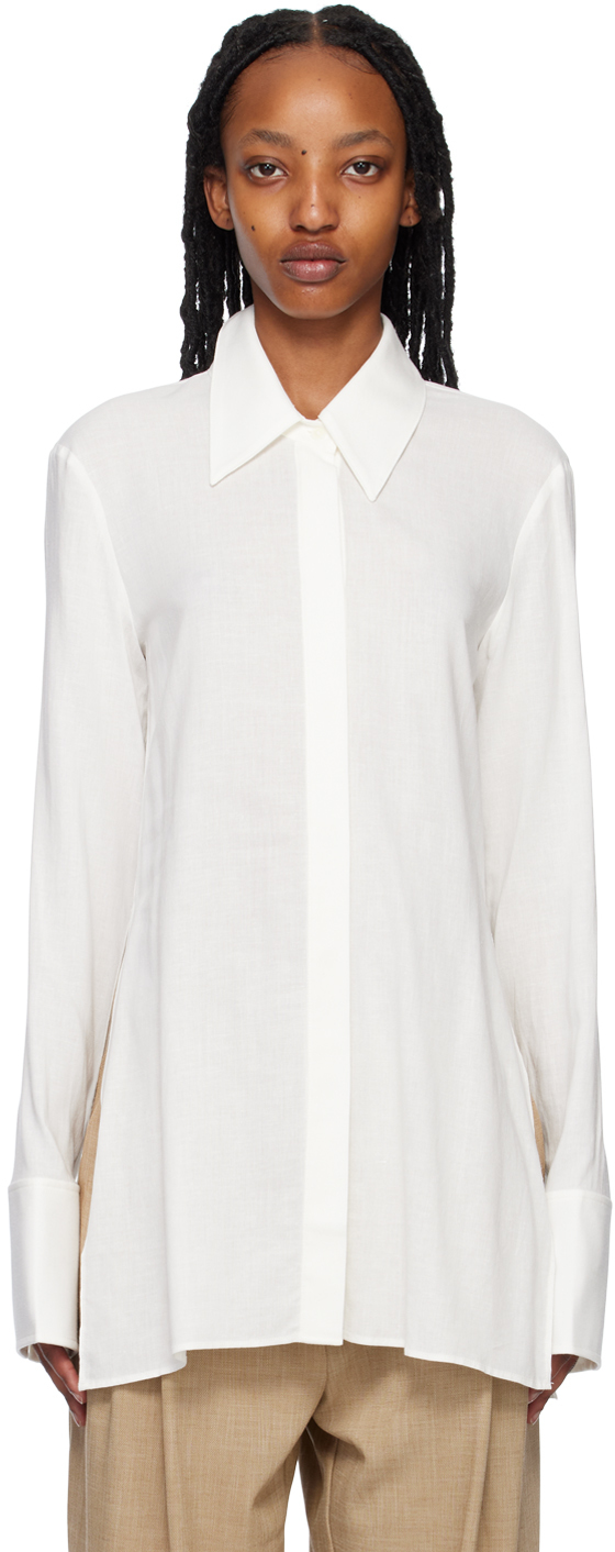 Camilla And Marc Off-white Castille Shirt In Cream