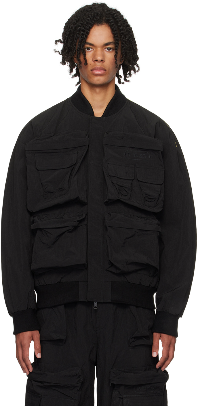 Black J-Stain-Short Jacket