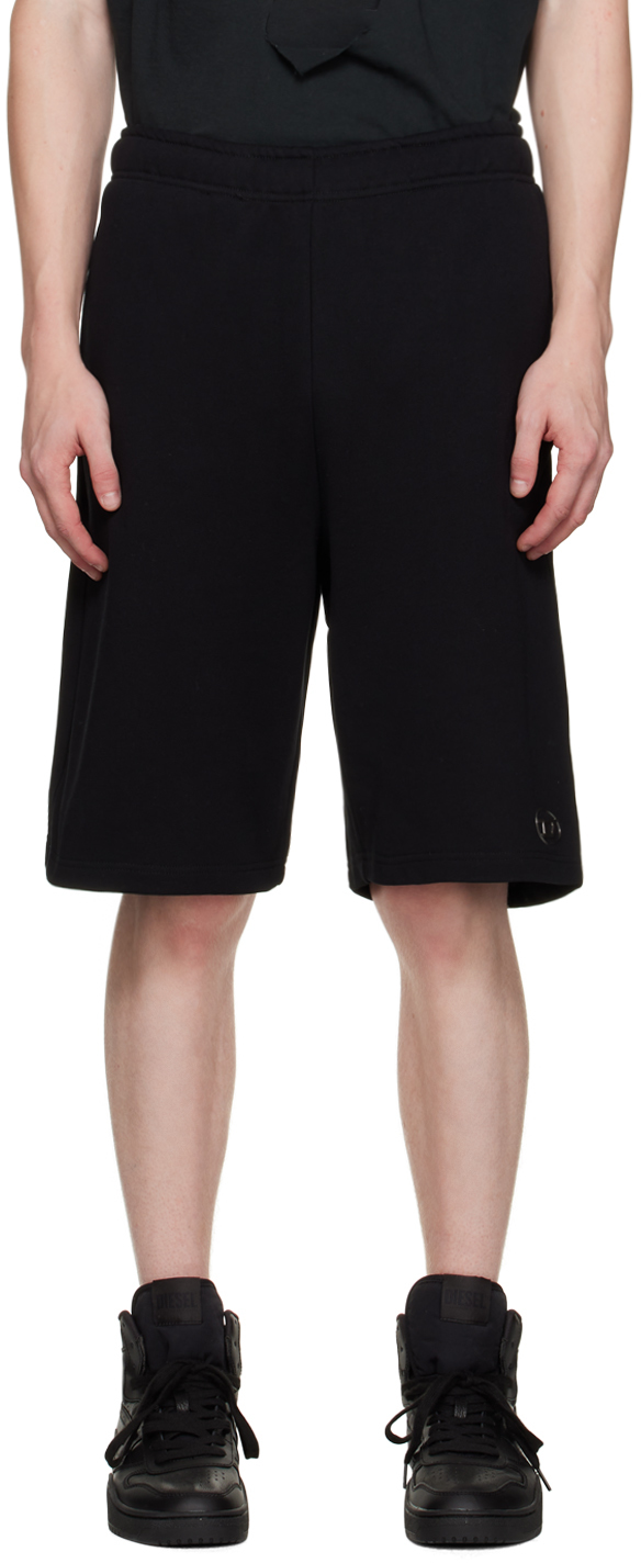 Shop Diesel Black P-marchy-od Shorts In 9xx