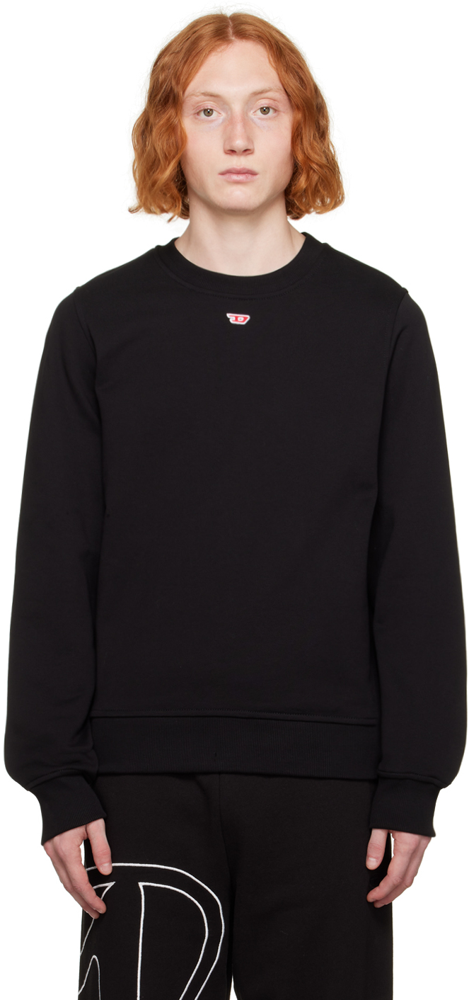 Shop Diesel Black S-ginn-d Sweatshirt In 9xx