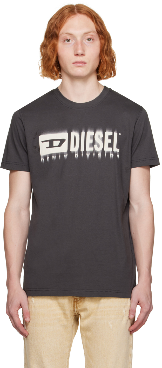 Diesel: Gray T-Diegor-L6 T-Shirt | SSENSE Canada