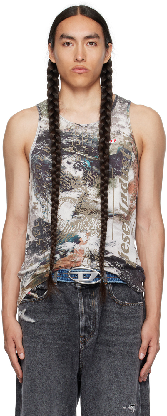 Diesel T-Lifty-D logo-embroidered Tank Top - Farfetch
