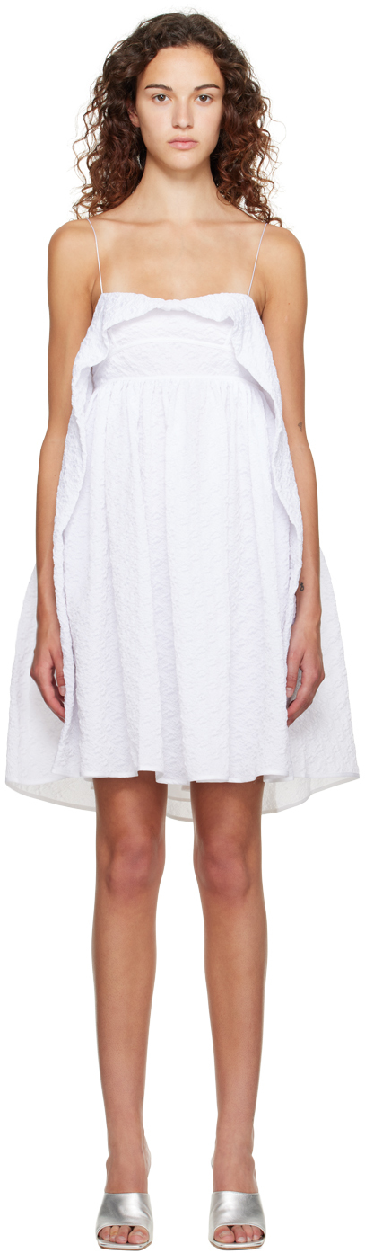 Shop Cecilie Bahnsen White Susu Minidress In 1 White