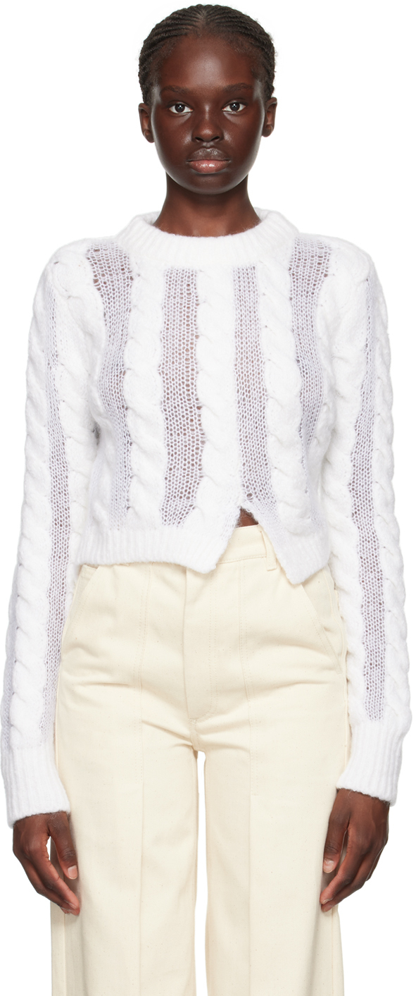 White Uzuki Sweater by Cecilie Bahnsen on Sale