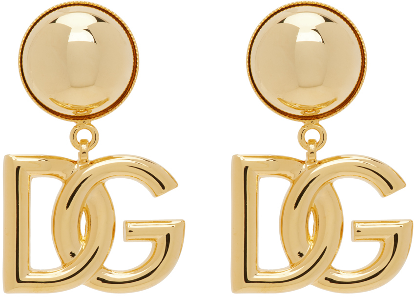 Dolce & Gabbana Gold 'DG' Earrings
