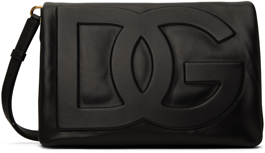 Dolce & Gabbana Black Dg Shoulder Bag In 80999 Nero