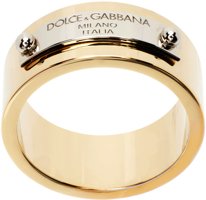 Gold Logo Band Ring