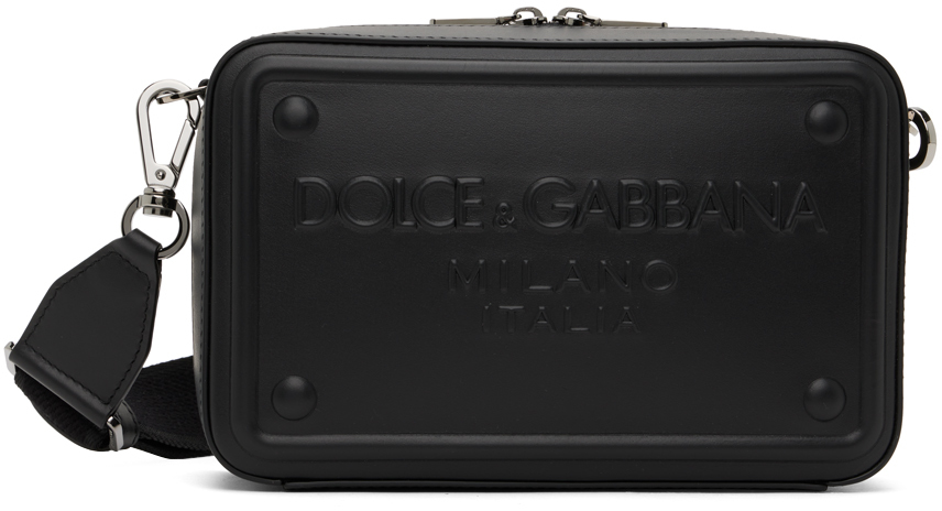 Dolce & Gabbana Calfskin Crossbody Bag with Raised Logo