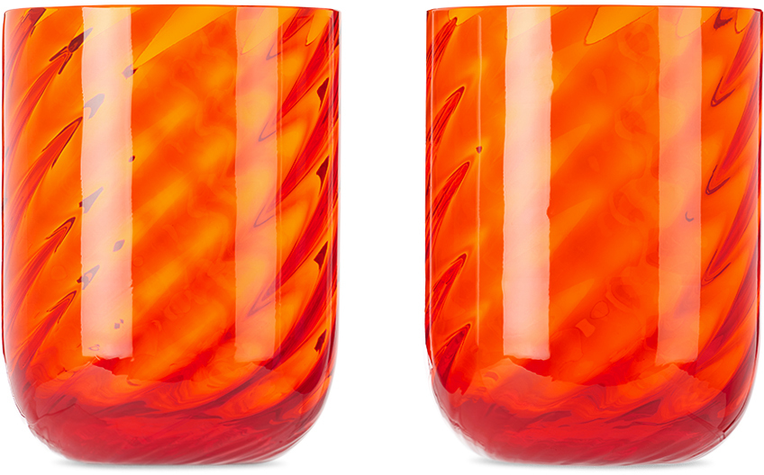 Dolce & Gabbana Orange Carretto Water Glass Set