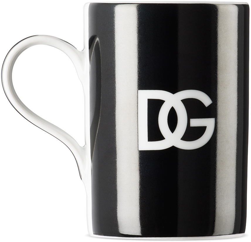 Dolce & Gabbana Black & White Dg Logo Mug