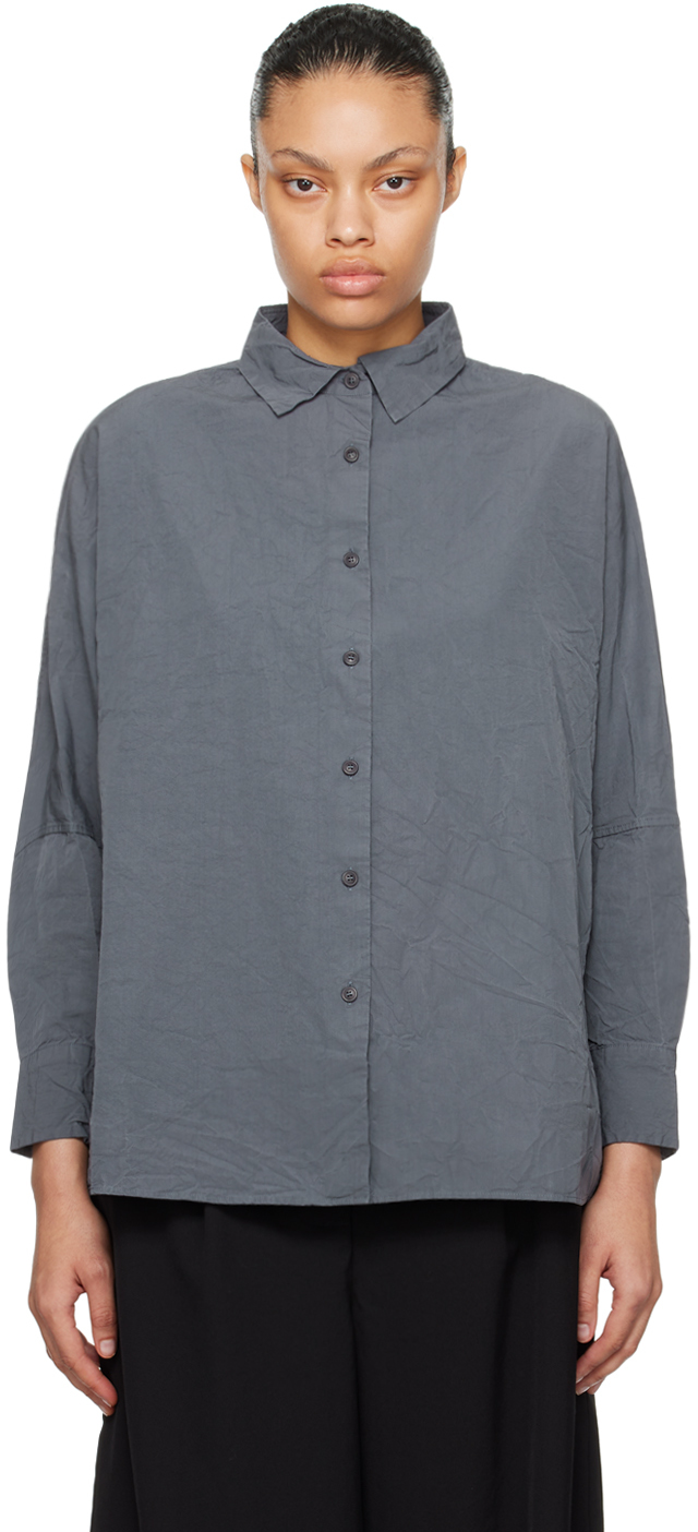 CASEY CASEY: Gray Waga Soleil Shirt | SSENSE Canada