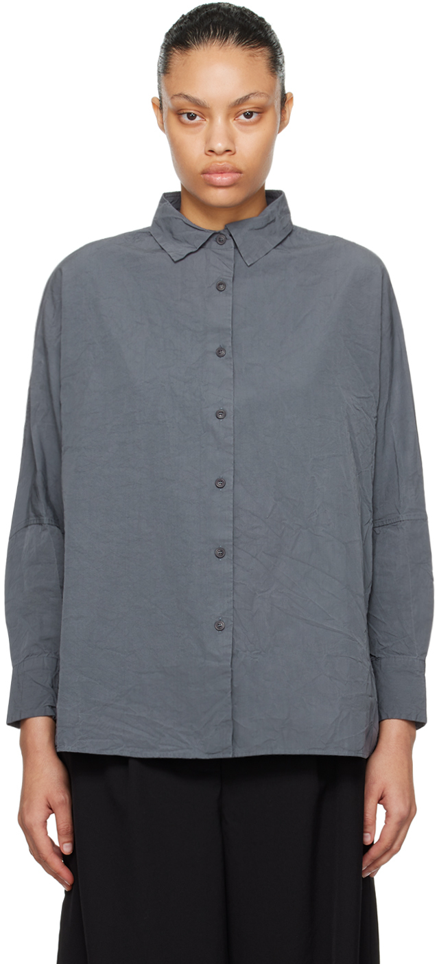 Casey Casey Gray Waga Soleil Shirt In Graphite | ModeSens