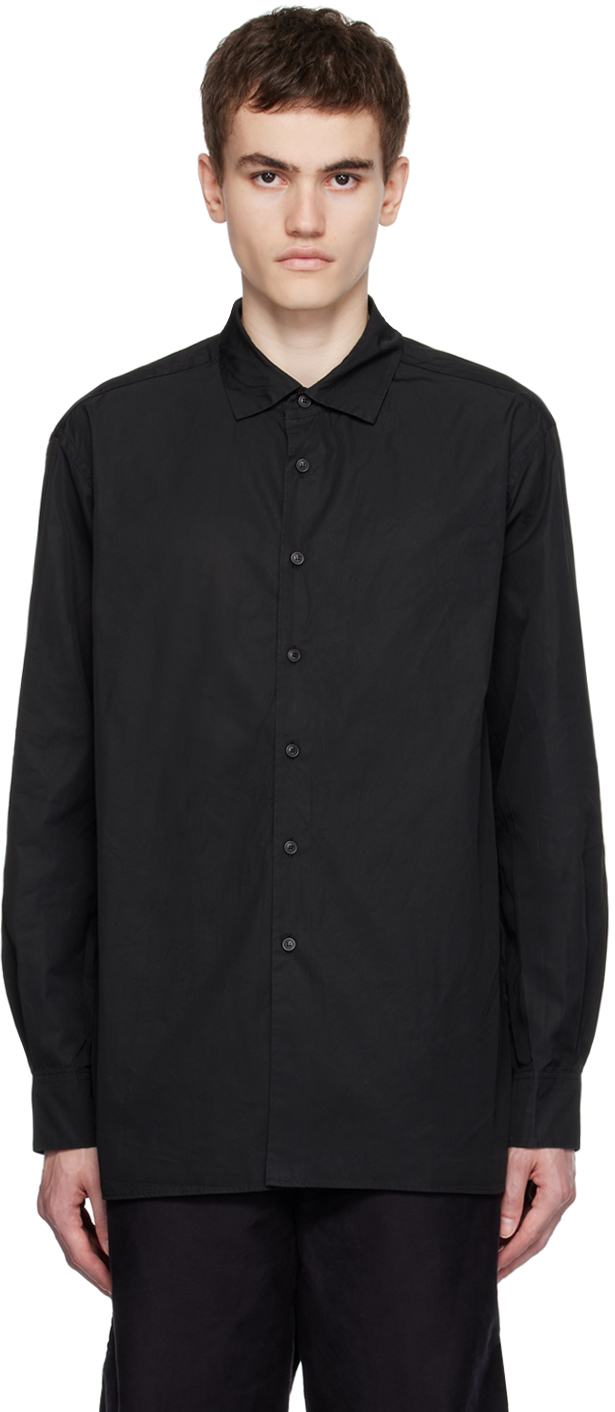 Black Big Racourcie Shirt by CASEY CASEY on Sale