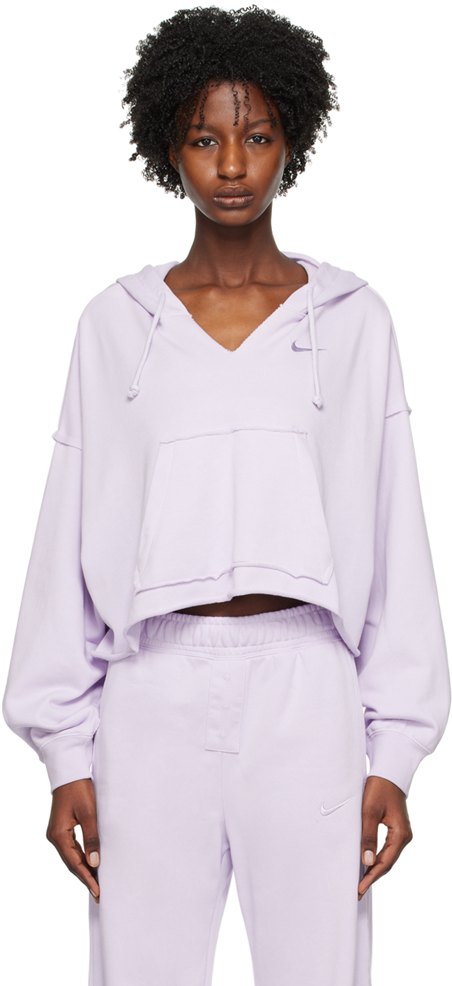Shop Nike Purple Sportswear Everyday Modern Hoodie In Oxygen Purple/indigo