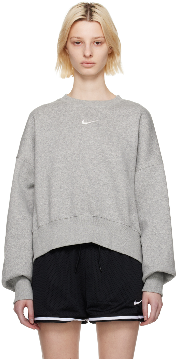 Nike: Gray Phoenix Sweatshirt | SSENSE