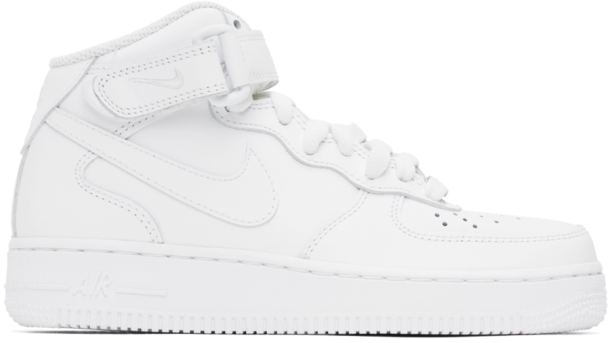 Nike: White Air Force 1 '07 Mid Sneakers | SSENSE