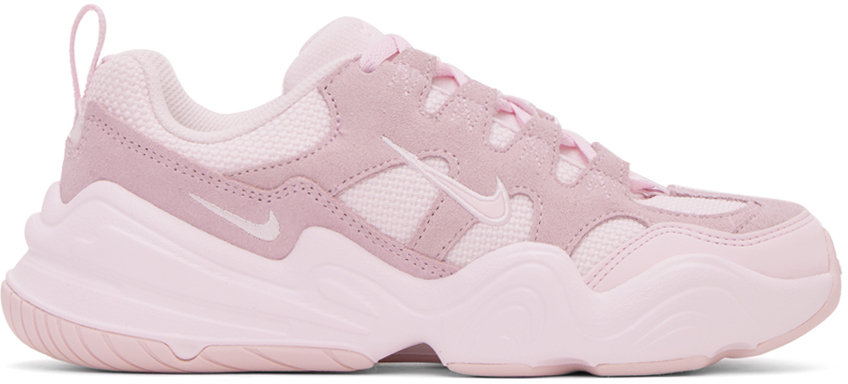 Shop Nike Pink Tech Hera Sneakers In Pearl Pink/pink Foam
