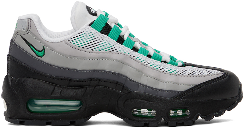 Gray & Green Air Max 95 Sneakers