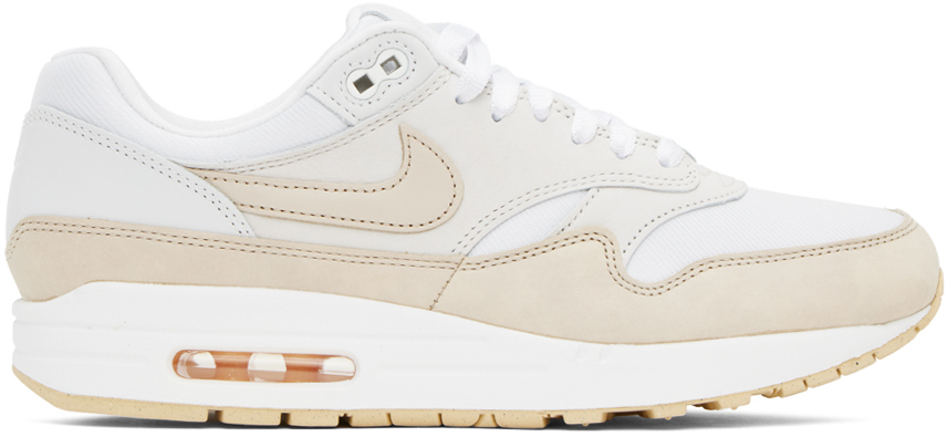 Nike Air Max 1 Sneakers In Ivory & Stone-white