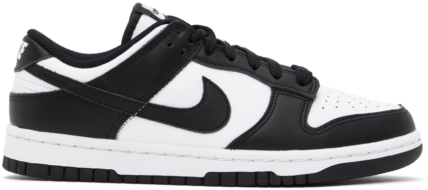 NIKE BLACK & WHITE DUNK LOW SNEAKERS