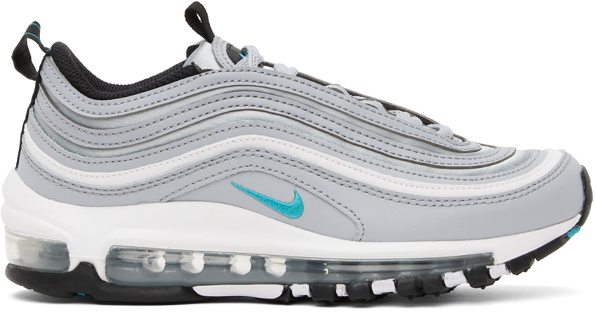 Shop Nike Gray Air Max 97 Se Low Sneakers In Wolf Grey/teal Nebul