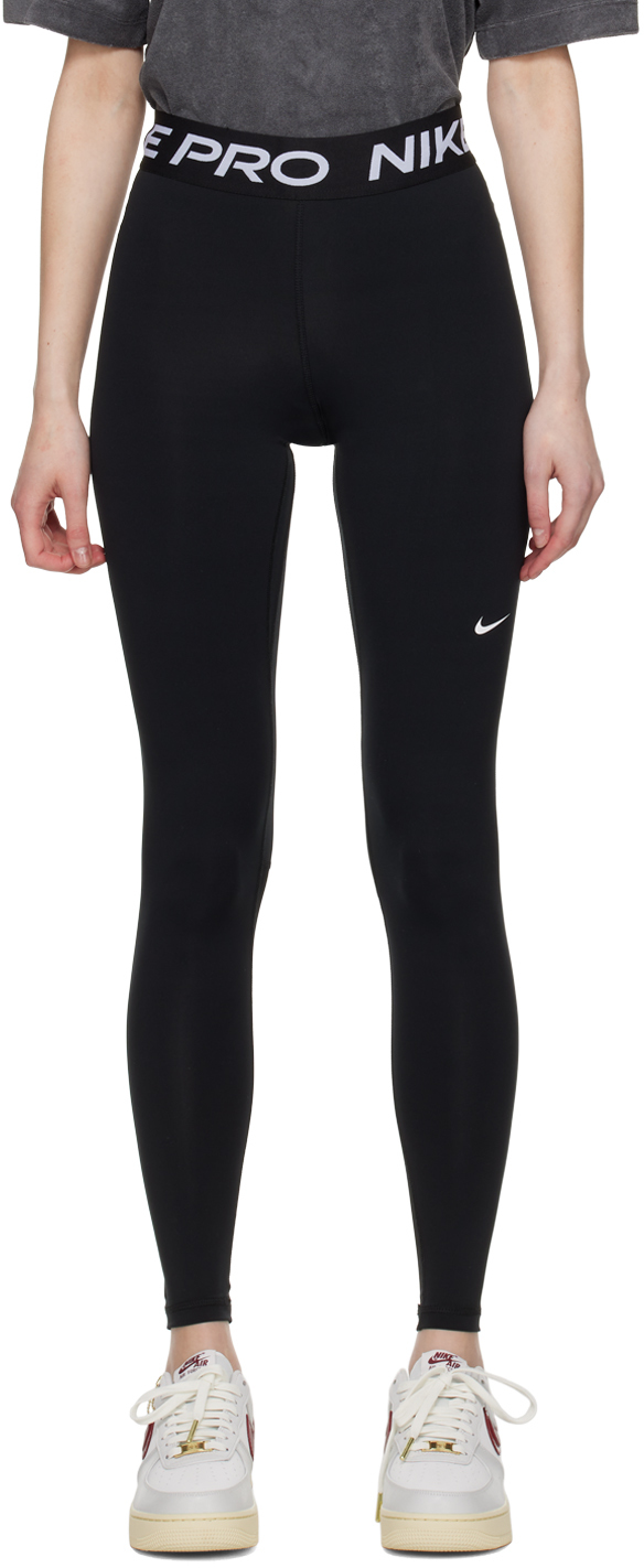 Nike Black Paneled Leggings