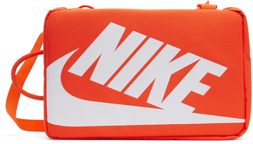 Nike Shoe Box Bag In Orange & White