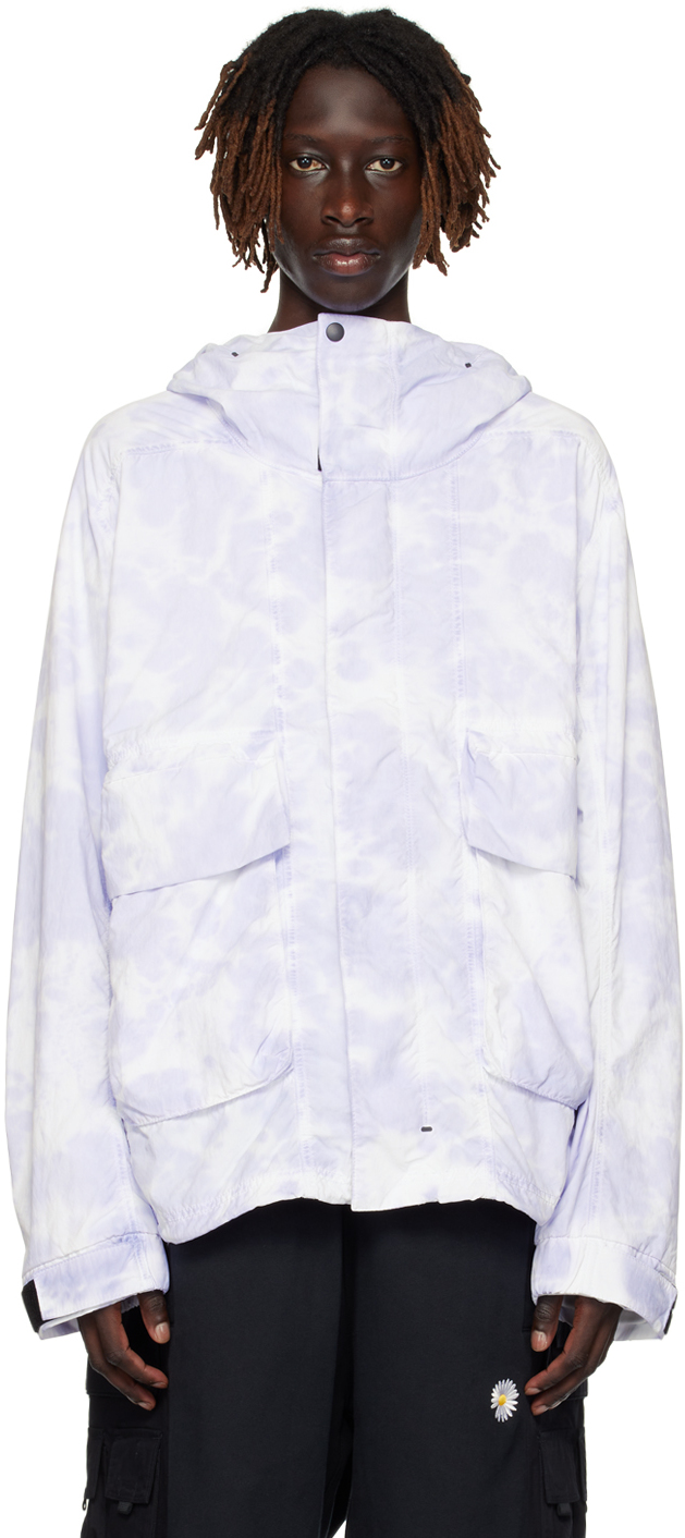 Shop Nike Purple Hooded Jacket In 519 Indigo Haze/blac