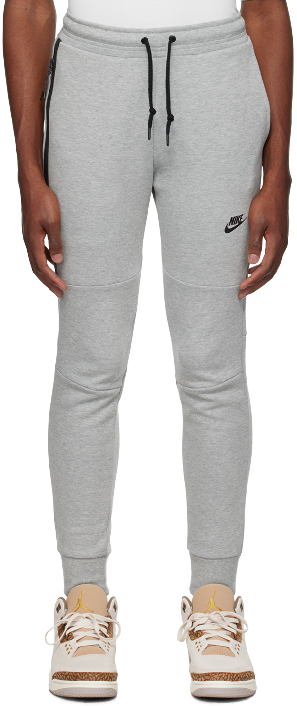 Nike: Gray Drawstring Sweatpants | SSENSE