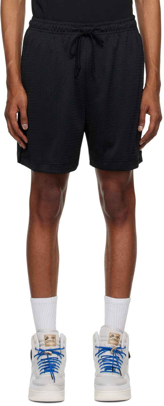 Nike Black Sportswear Authentics Shorts In 010 Black/white