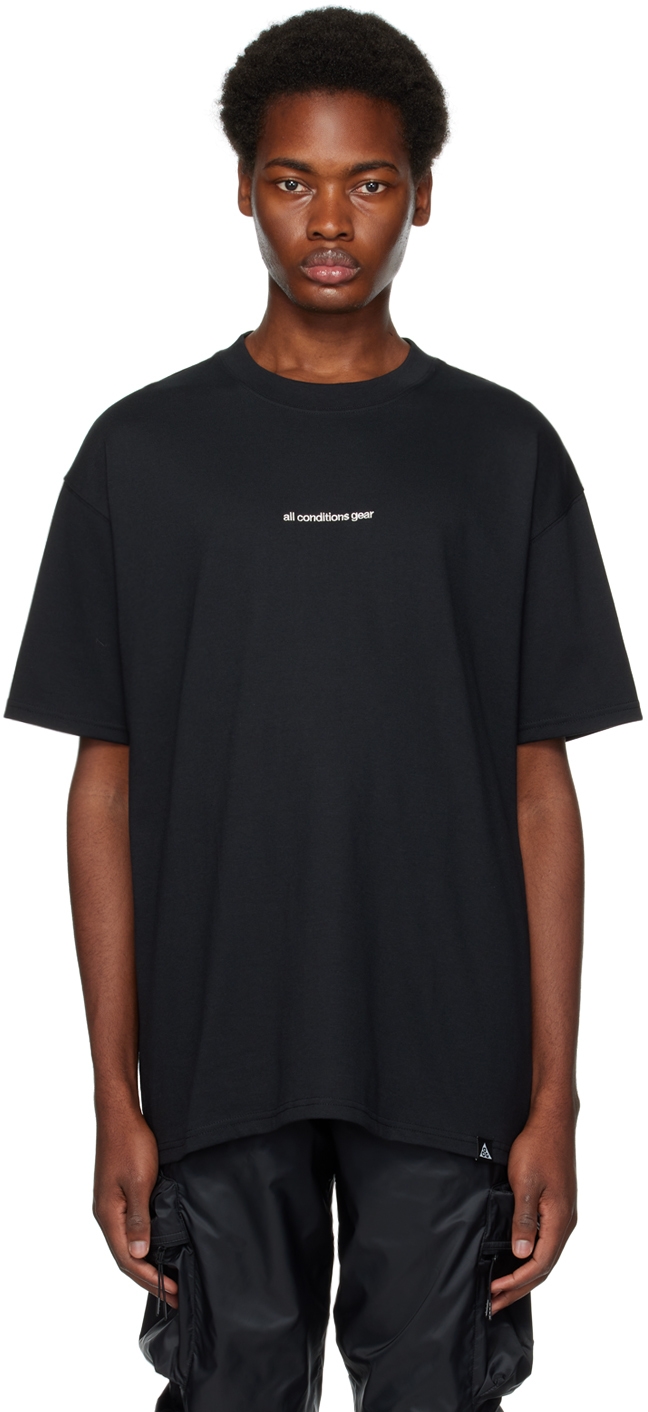 Nike Black Printed T-shirt