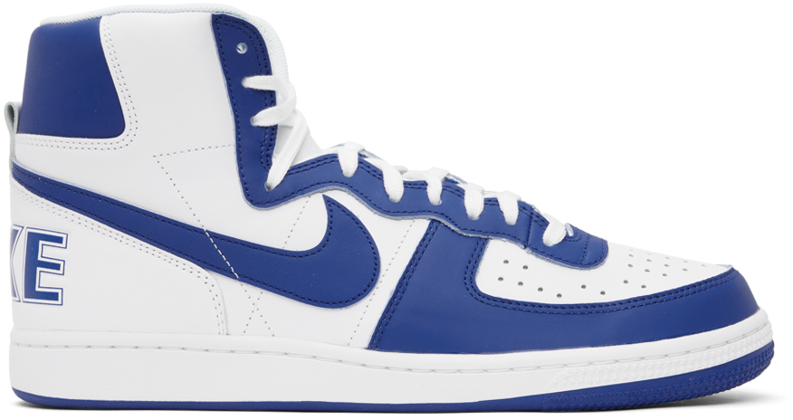 Blue & White Terminator Sneakers by Nike on Sale