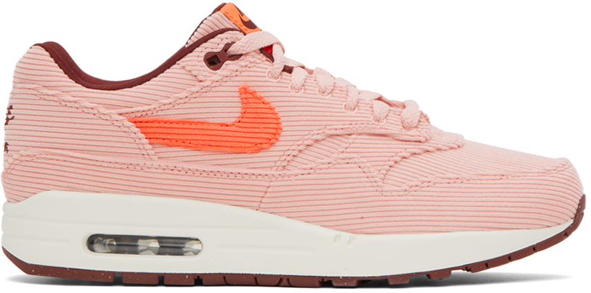 Shop Nike Pink Air Max 1 Sneakers In Coral Stardust/brigh