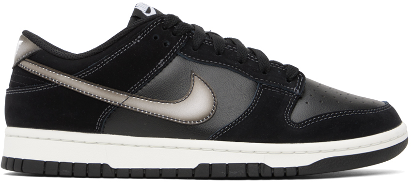 Nike Black Dunk Low Retro Sneakers In Black/white Anthraci
